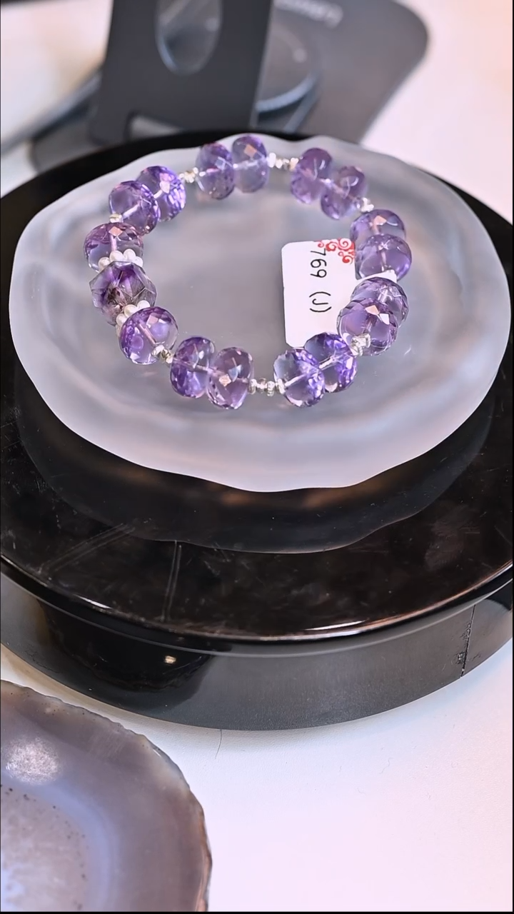 【闪购商品】水晶手镯未镶嵌紫水晶