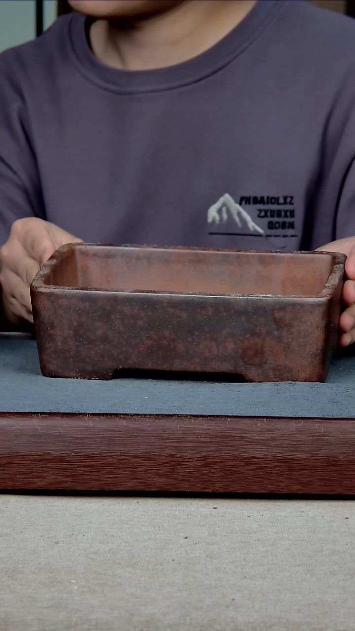 紫砂花盆21*12*5.5内径尺寸