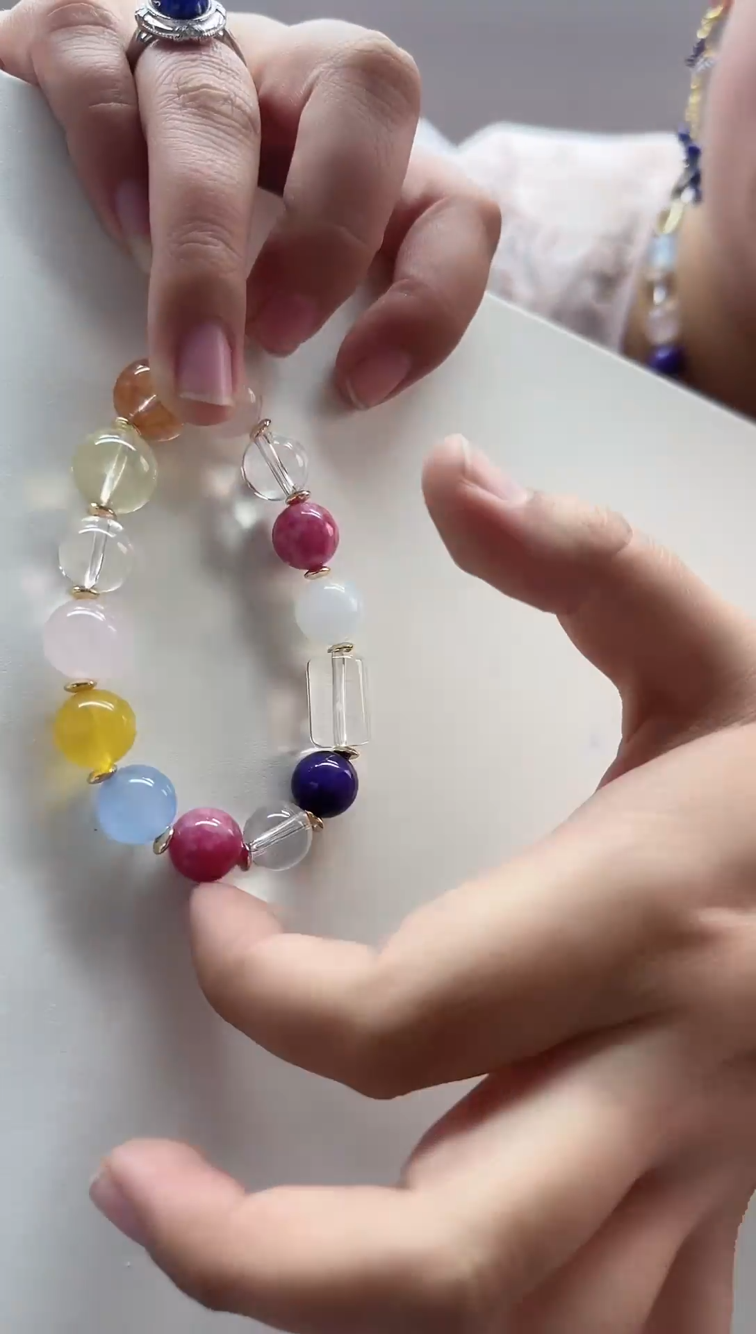 未镶嵌手链水晶多宝手链61