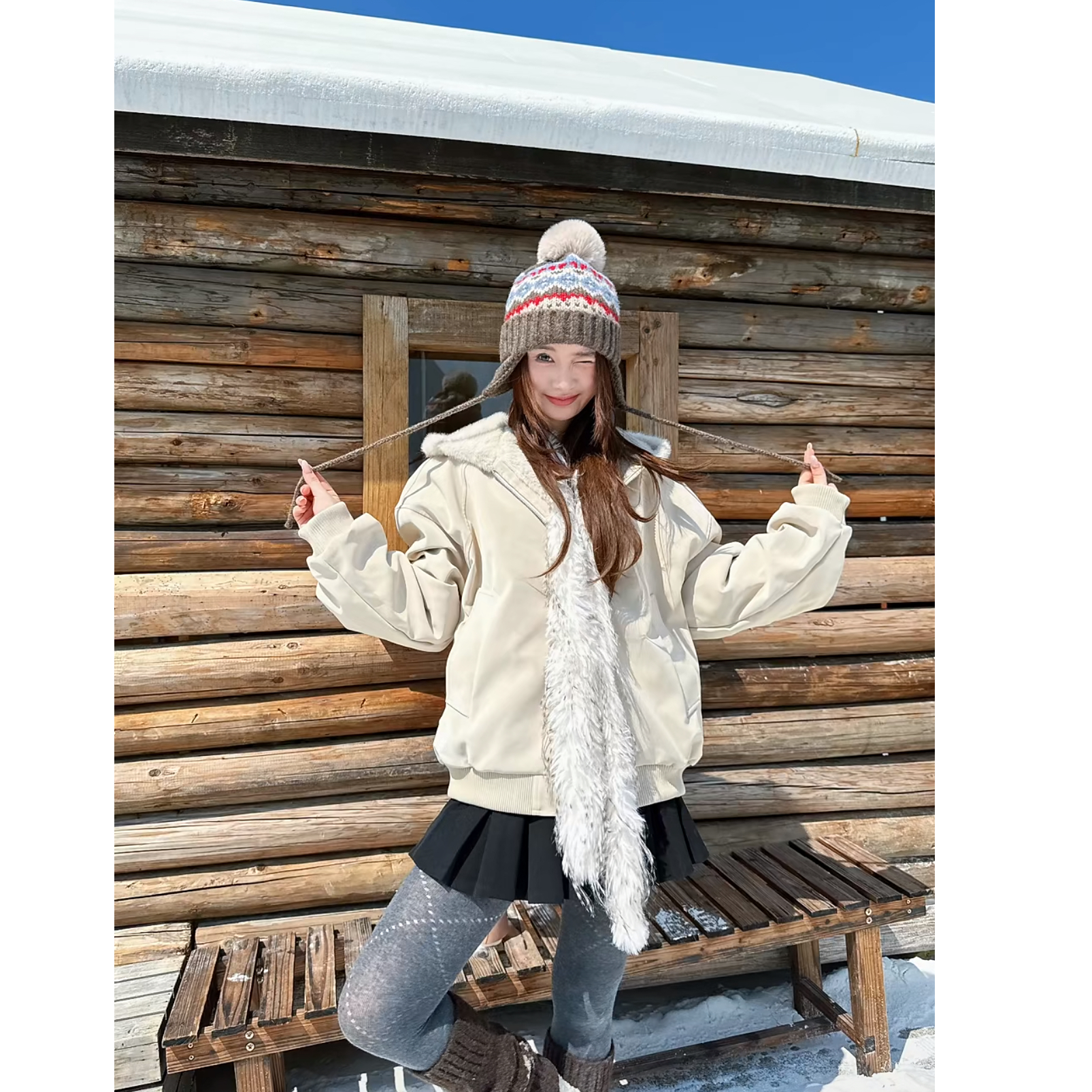 【77~皮棉衣】座山雕冬季保暖加绒高货情侣款蛋白皮棉衣