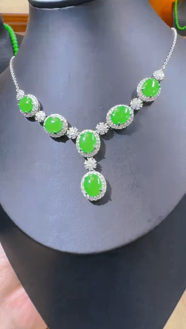 翡翠未镶嵌套链天然a货翡翠