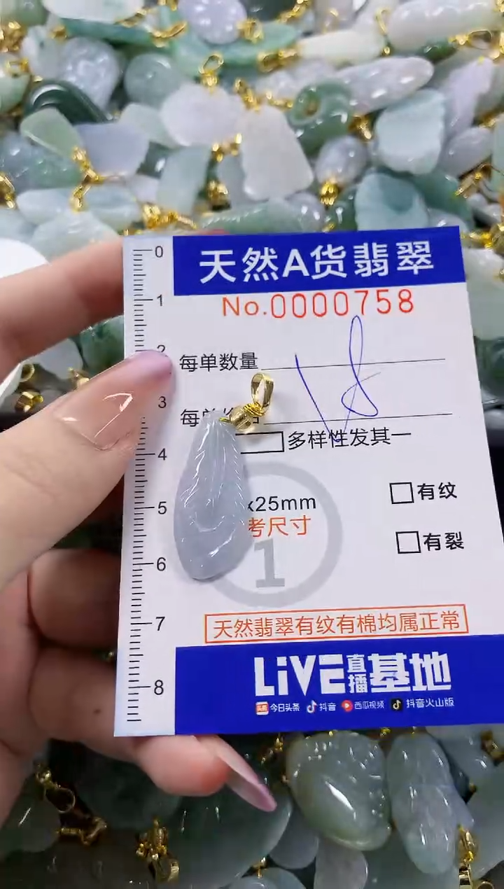 颈饰未镶嵌翡翠天然A货翡翠