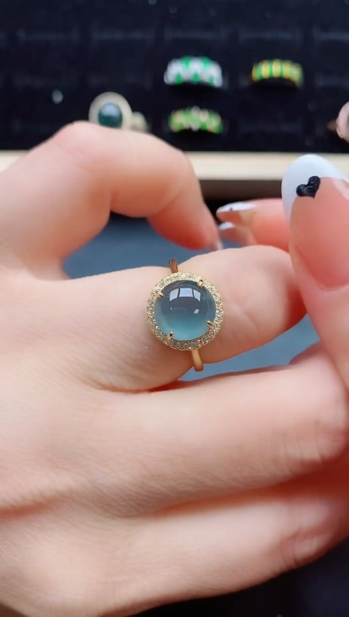 【闪购商品】翡翠戒指银S925镶嵌321321