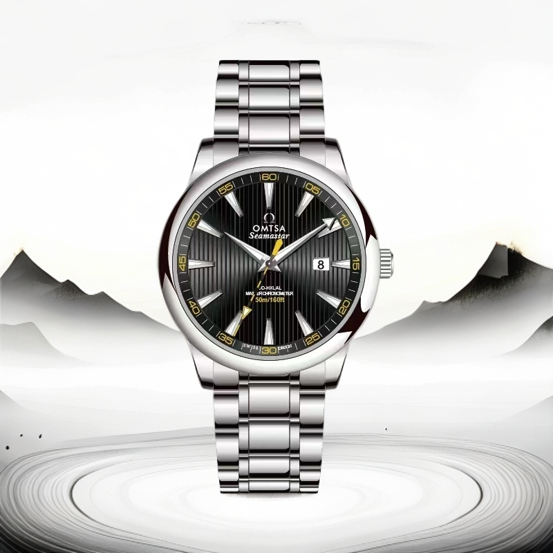 全新未使用/OMTSA-海马黑面/表径41mm/全自动机芯腕表通