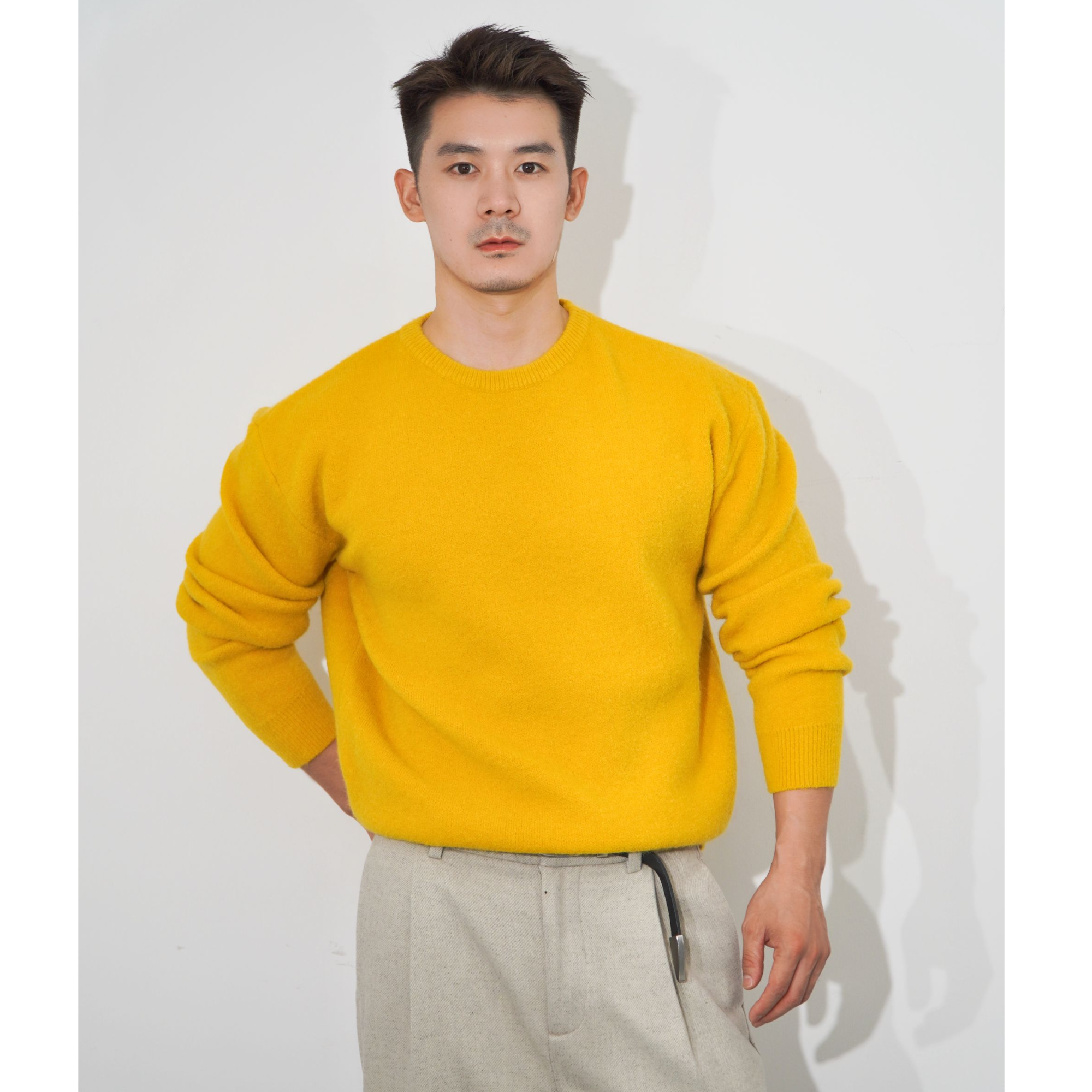 Adresscode 多巴胺原色毛衣/重磅亲肤柔感套头百搭打底衫 FL-4668