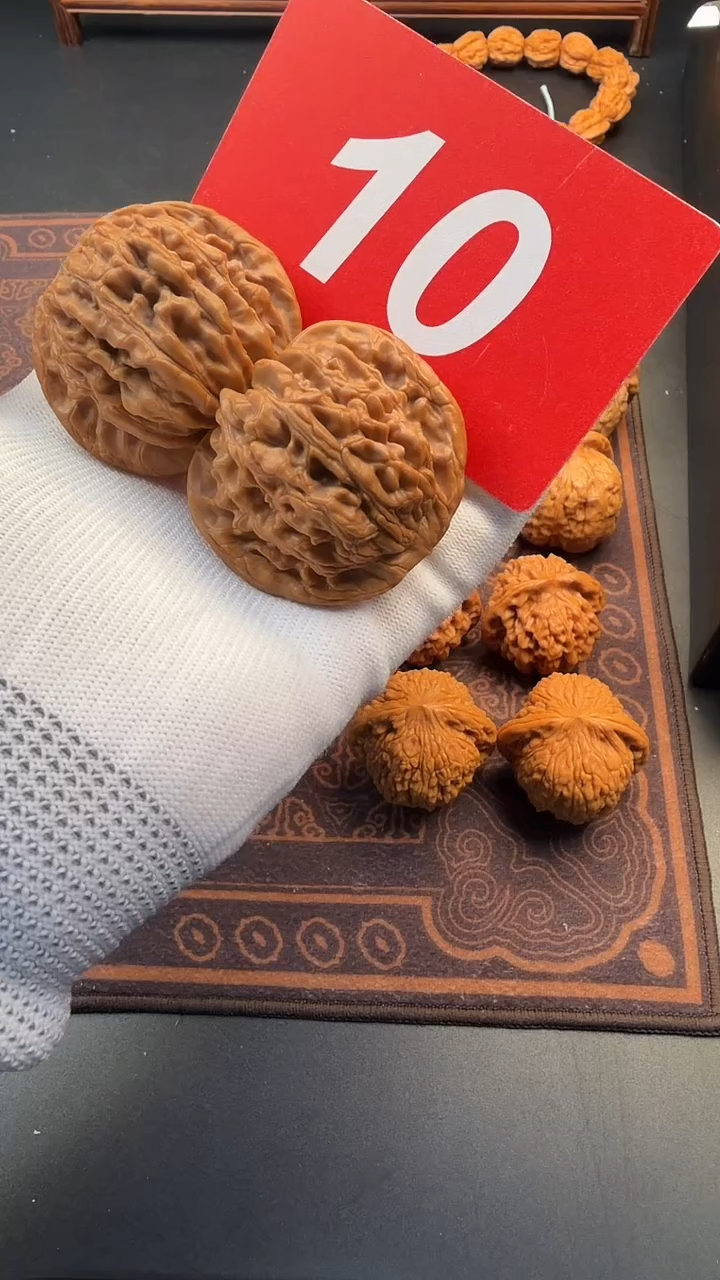 把件文玩核桃48四座楼