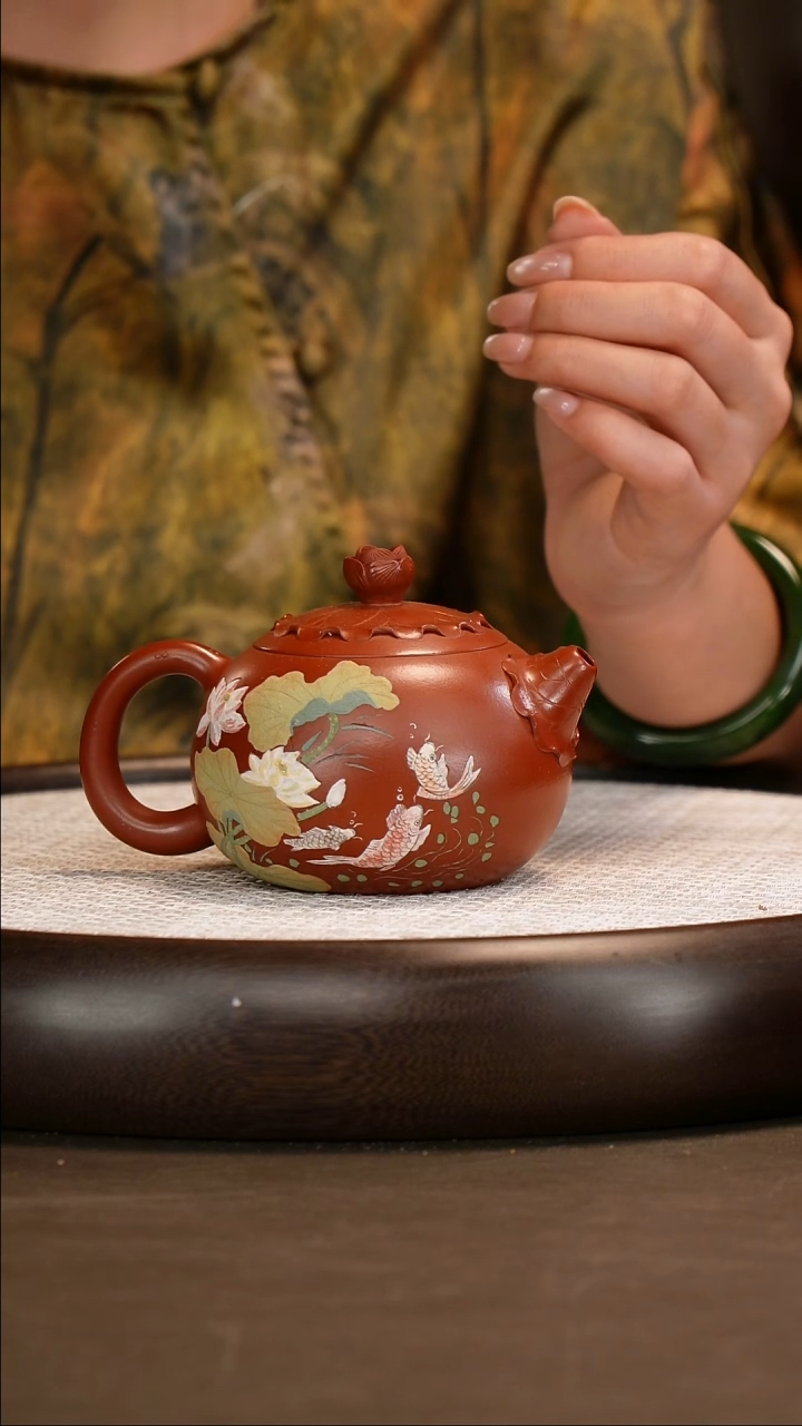 茶壶紫砂【鲍宜明】大红袍西施   320cc