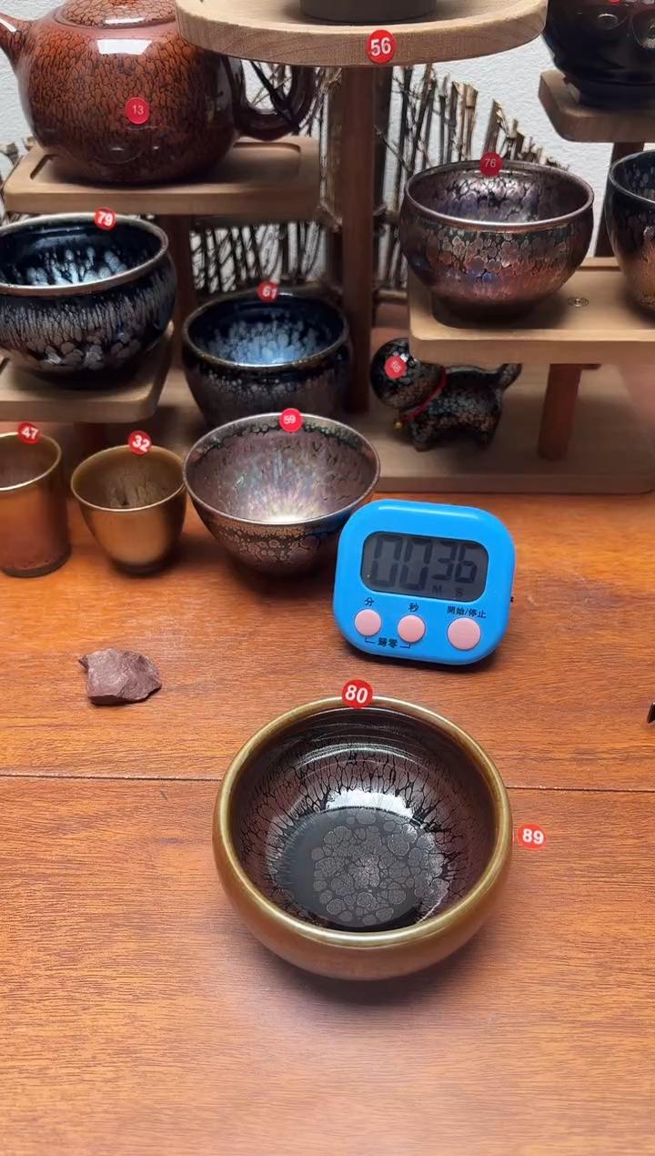 茶盏海*猫80号建盏工匠茶器