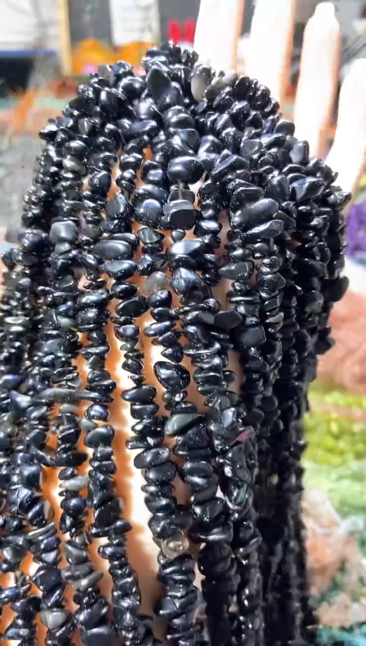 水晶珠宝半成品未镶嵌黑耀