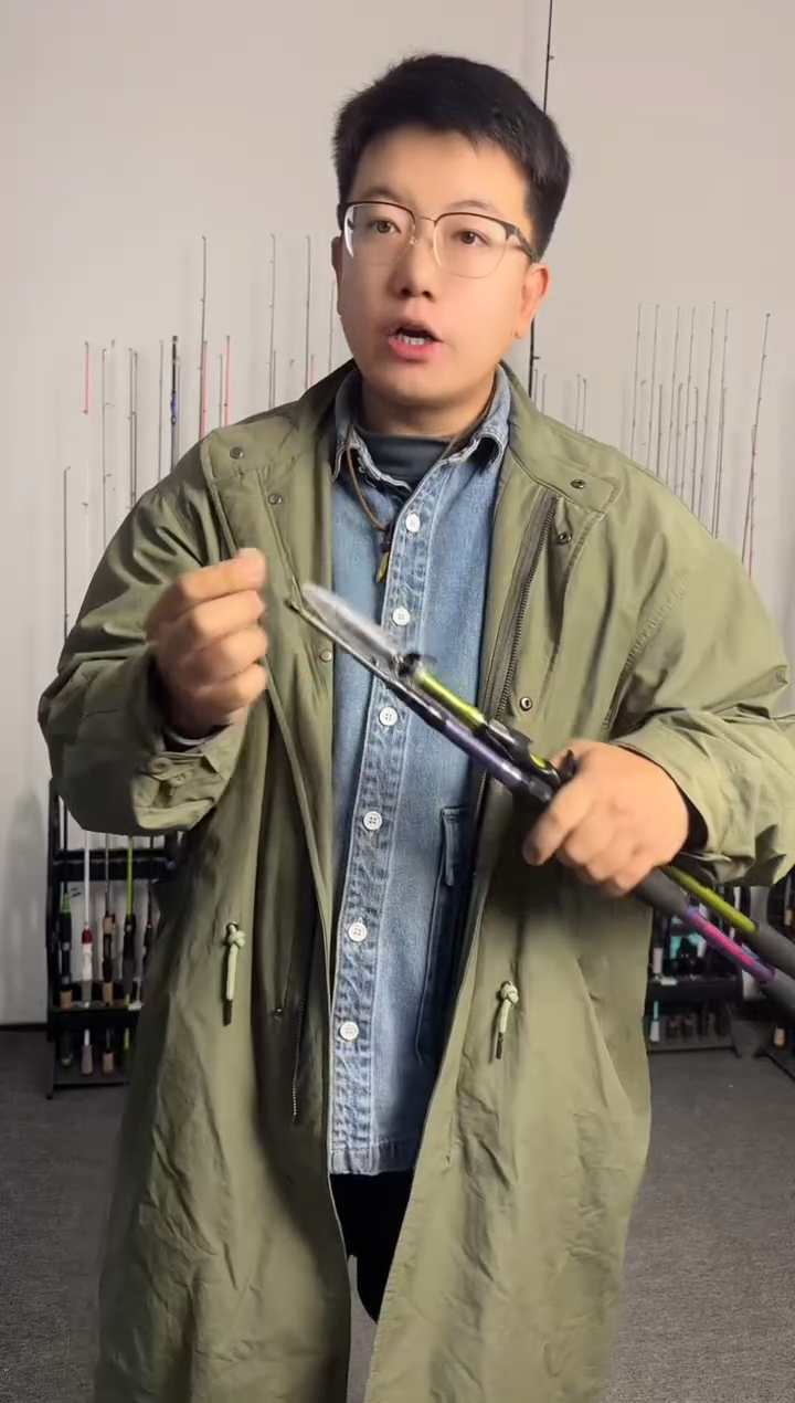 1.8m碳素玄烨绿色枪柄1.8米（瑕疵尾货竿，没有售后，介意勿拍）