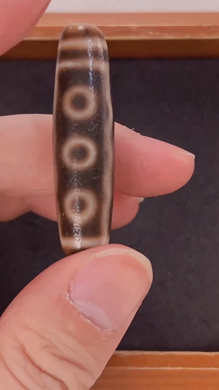 未镶嵌颈饰玛瑙/玉髓钟志明满砂全手4+3七眼珠珠46.6*12.4
