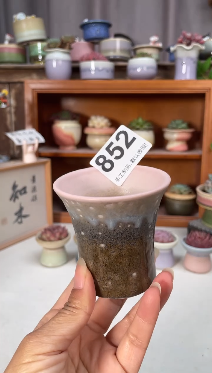 瓷片852知木小芳花盆