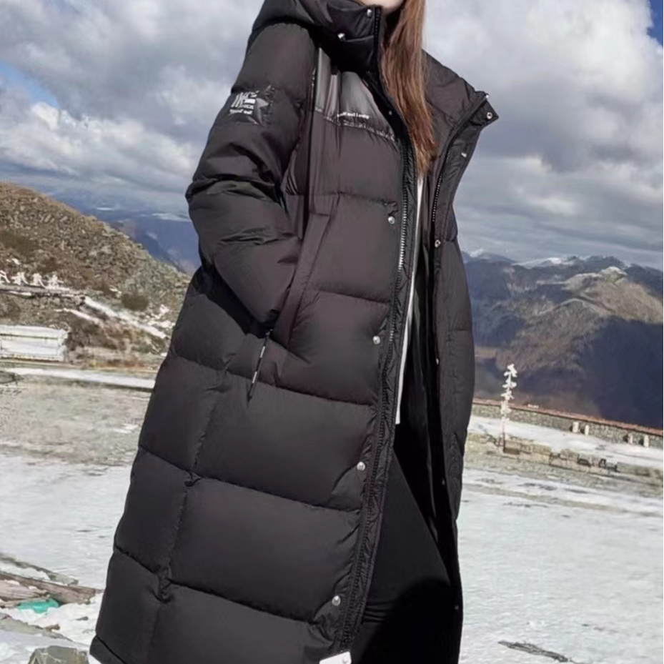 LP羽绒服时尚户外连帽中长款加厚保暖冬季女款休闲女士情侣潮流