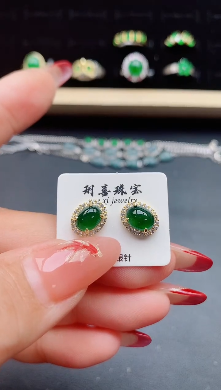 【闪购商品】翡翠戒指银S925镶嵌321321
