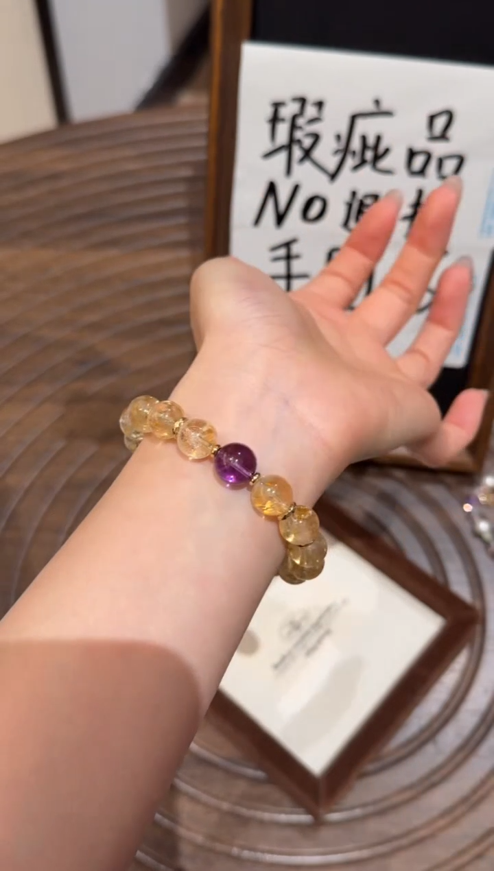 未镶嵌手串水晶）默认瑕疵 明瑕 多样性发货