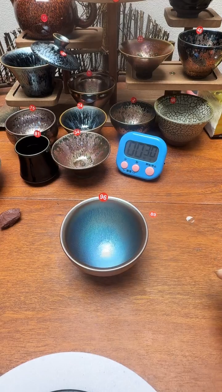 茶盏平**。96号建盏工匠茶器