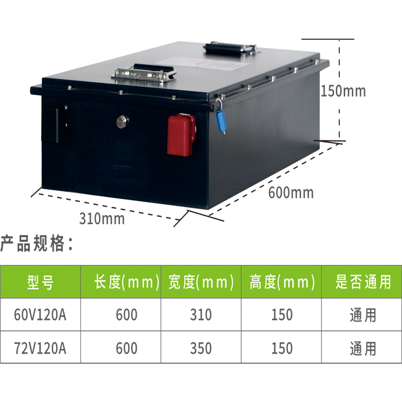 【72V120A】蓝海兄弟电动车锂电池二三四轮电轿三元锂磷酸铁锂电池