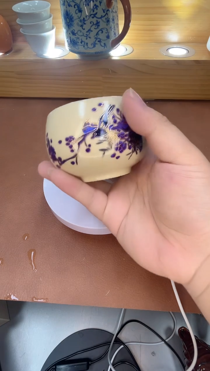 黄汝喜上眉梢茶杯主人杯