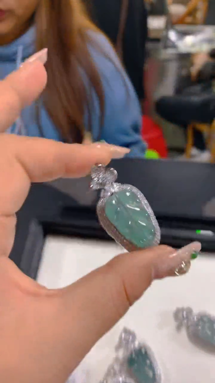 【闪购商品】翡翠吊坠(赠链)未镶嵌0028510420多样性发一