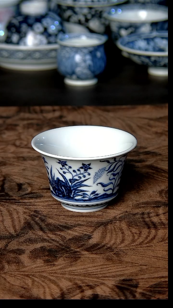 其他瓷九秋马蹄杯