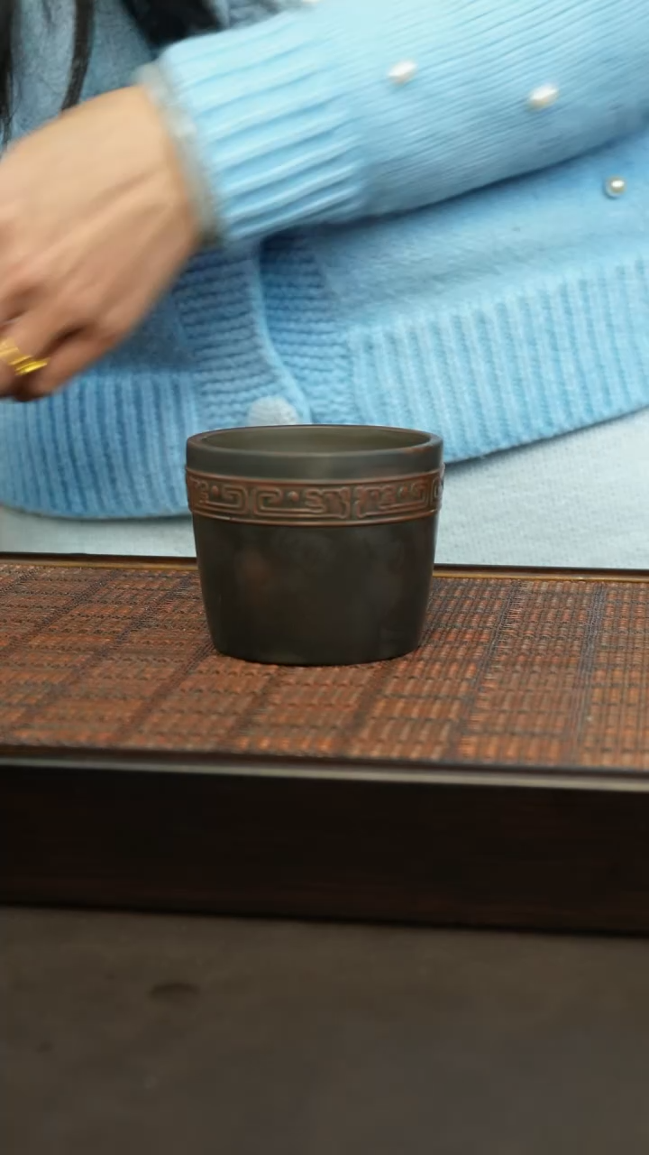 【闪购商品】坭兴陶纯手工五谷丰登主人杯150cc