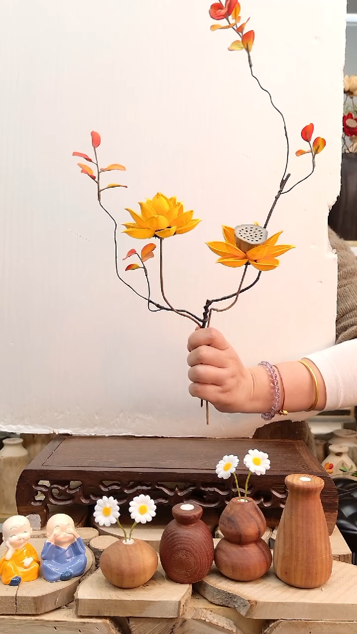 木花一套，手工花