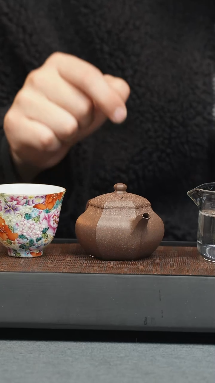 【闪购商品】紫砂茶壶五堂 万松园小壶+万花杯