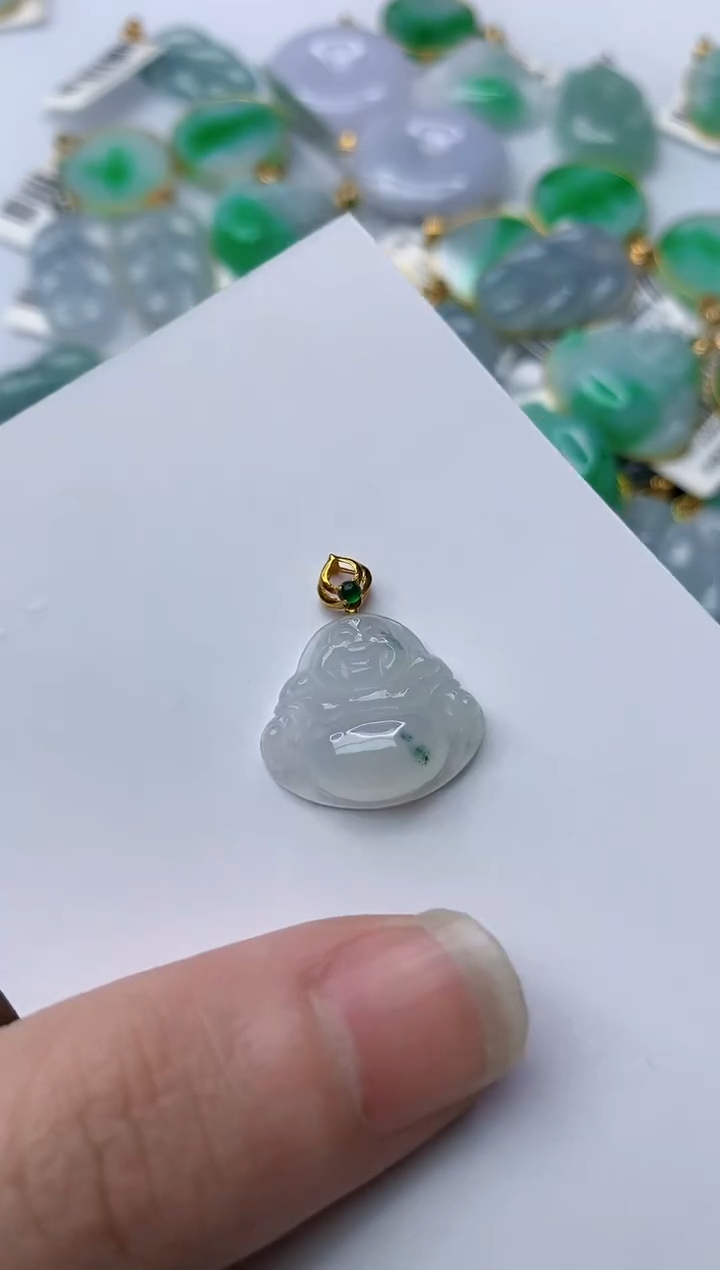 【闪购商品】翡翠颈饰18K金镶嵌65..........