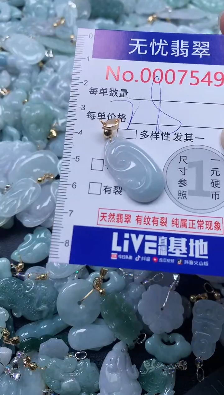 颈饰未镶嵌翡翠7549