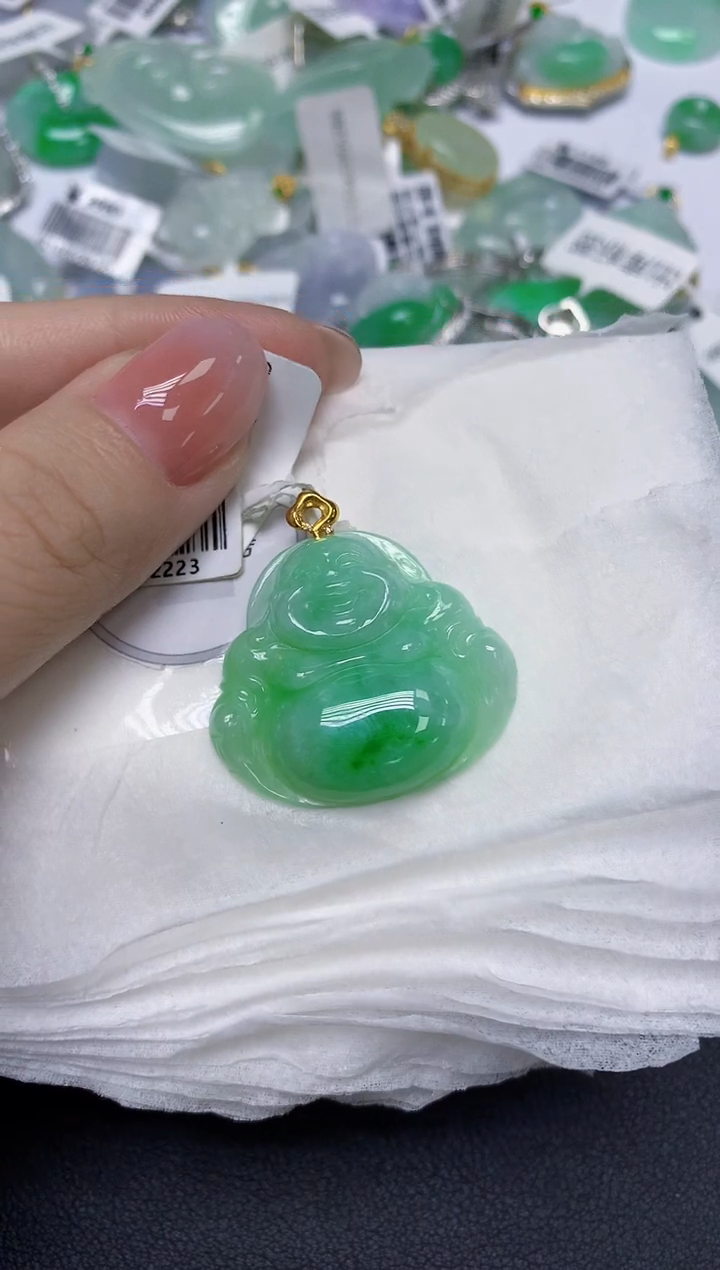 天然缅甸翡翠A货百元以上9元证书费自理