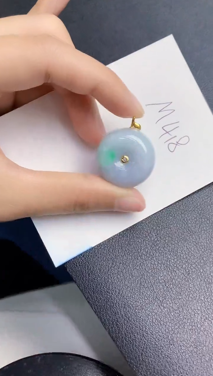 【闪购商品】翡翠颈饰18K金镶嵌000000000