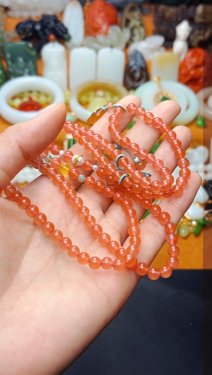 【闪购商品】南红玛瑙手串未镶嵌多圈手串