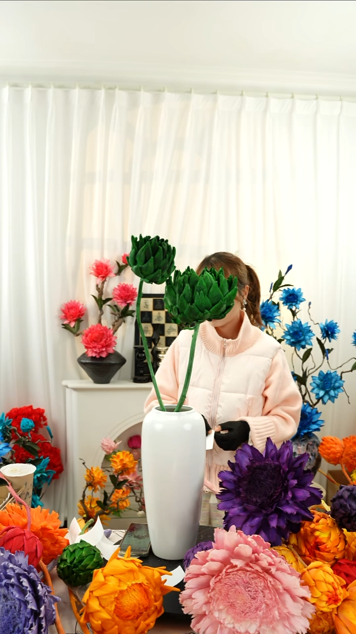 永生洋蓟 霸王花2头叶片微瑕【墨绿】A27