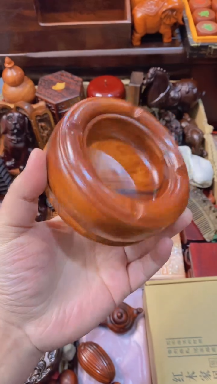 【闪购商品】木花梨烟灰缸直播推荐直播推荐