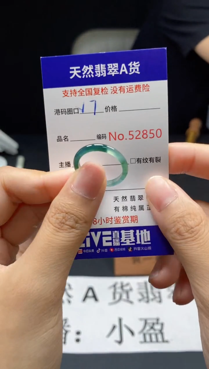 翡翠戒指未镶嵌天然翡翠戒圈2850