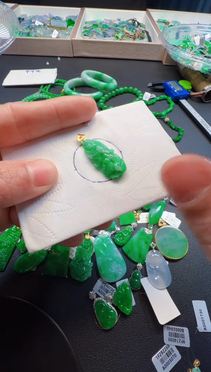 【闪购商品】定制翡翠18K金镶嵌380元