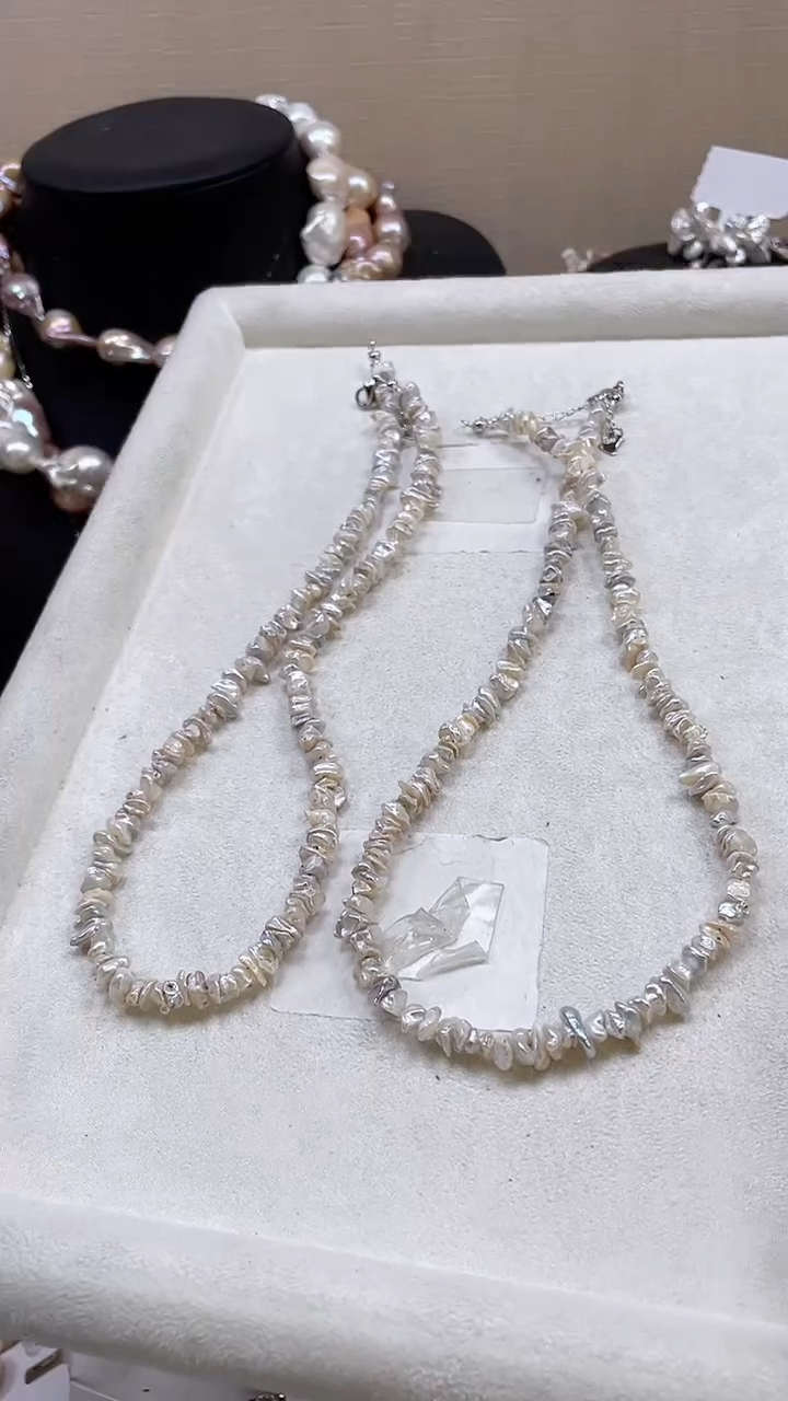 未镶嵌项链淡水珍珠【纯恬饰品】（多样性发货发一）