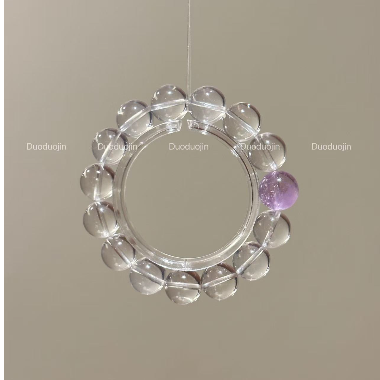 【槿】天然水晶白水手串多样性发一默认微瑕介意慎拍