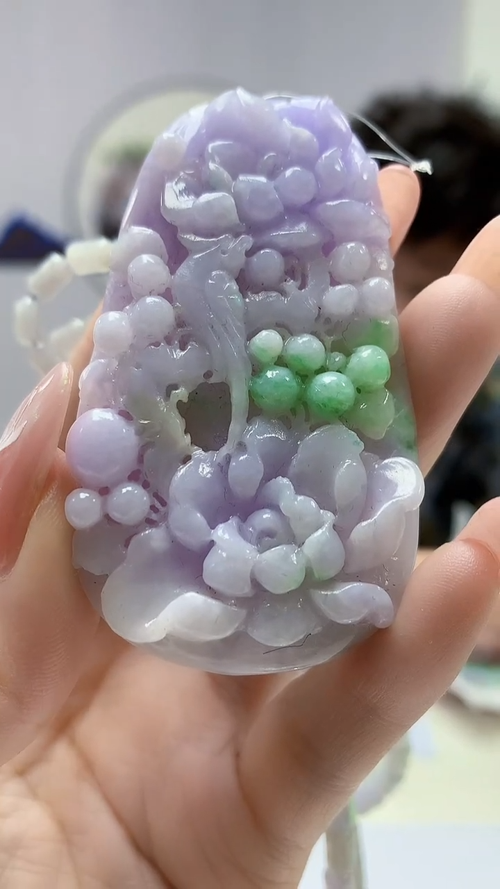 【闪购商品】定制翡翠未镶嵌4688DD-毛货挂件99
