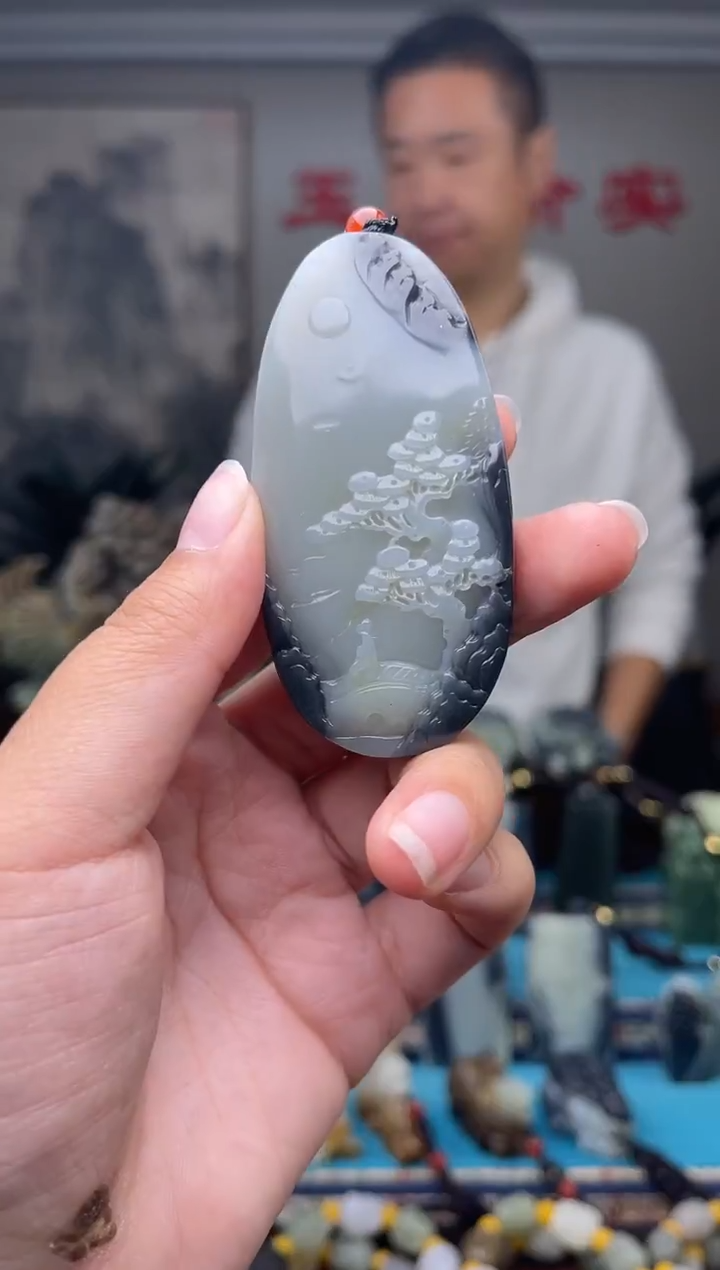 未镶嵌和田玉挂件1