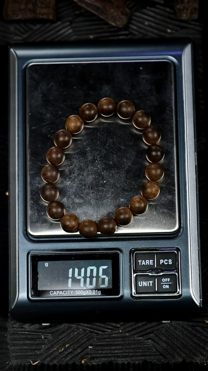 【闪购商品】沉香手串达拉干单圈11.3mm重14克