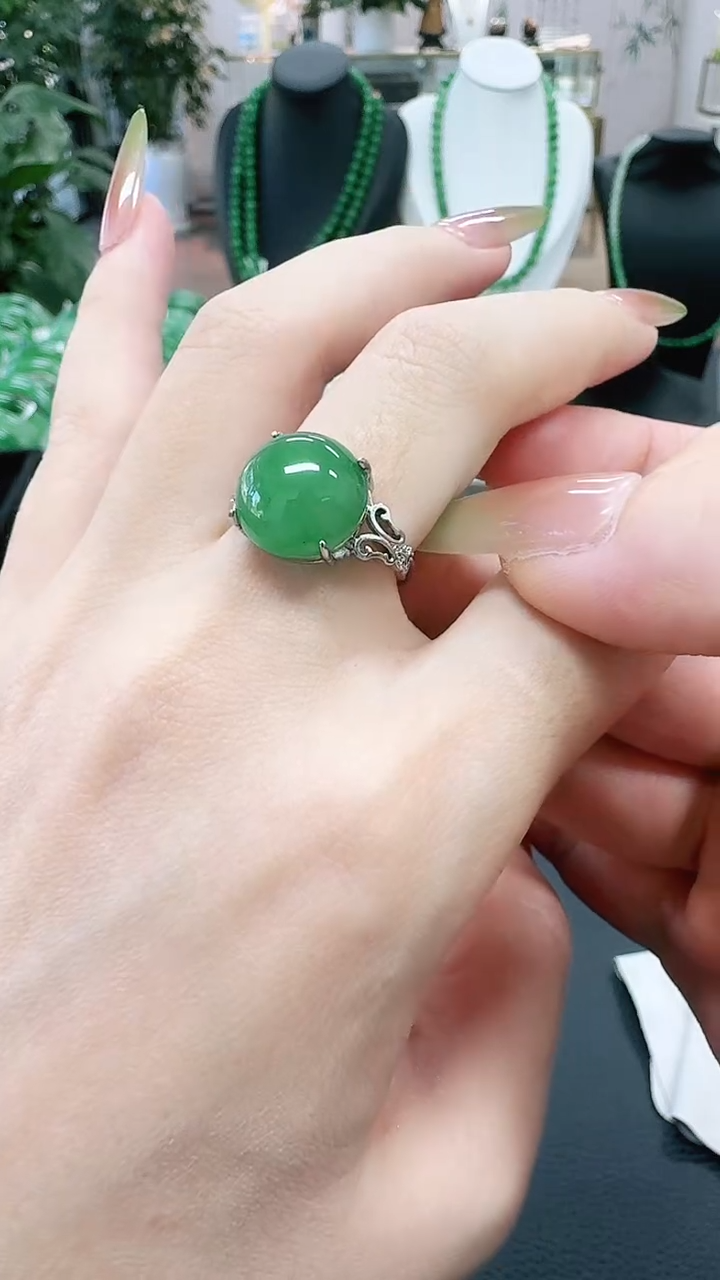 未镶嵌1石英质玉（非洲翠）/7859