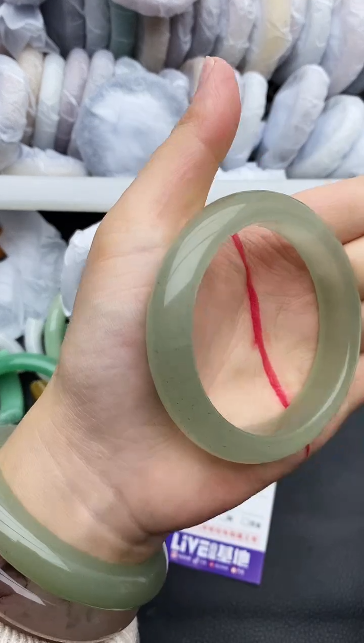 未镶嵌手镯石英质玉瑕疵259+55/56