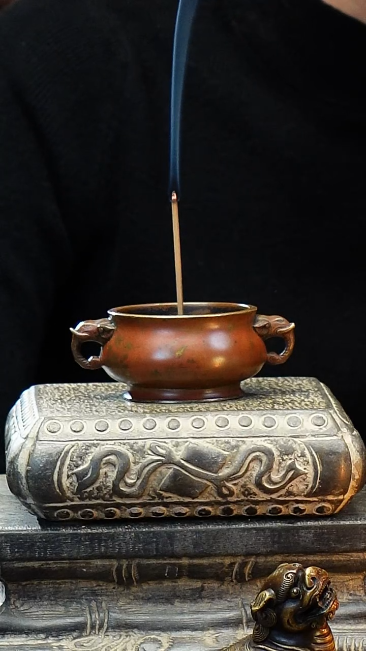 炉天下大红袍迷你象耳炉