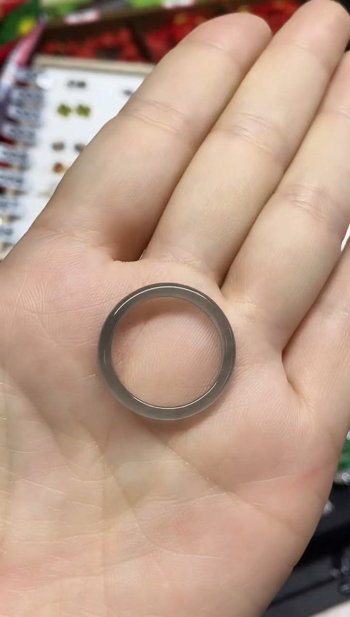 未镶嵌戒圈翡翠议*蓝冰戒圈