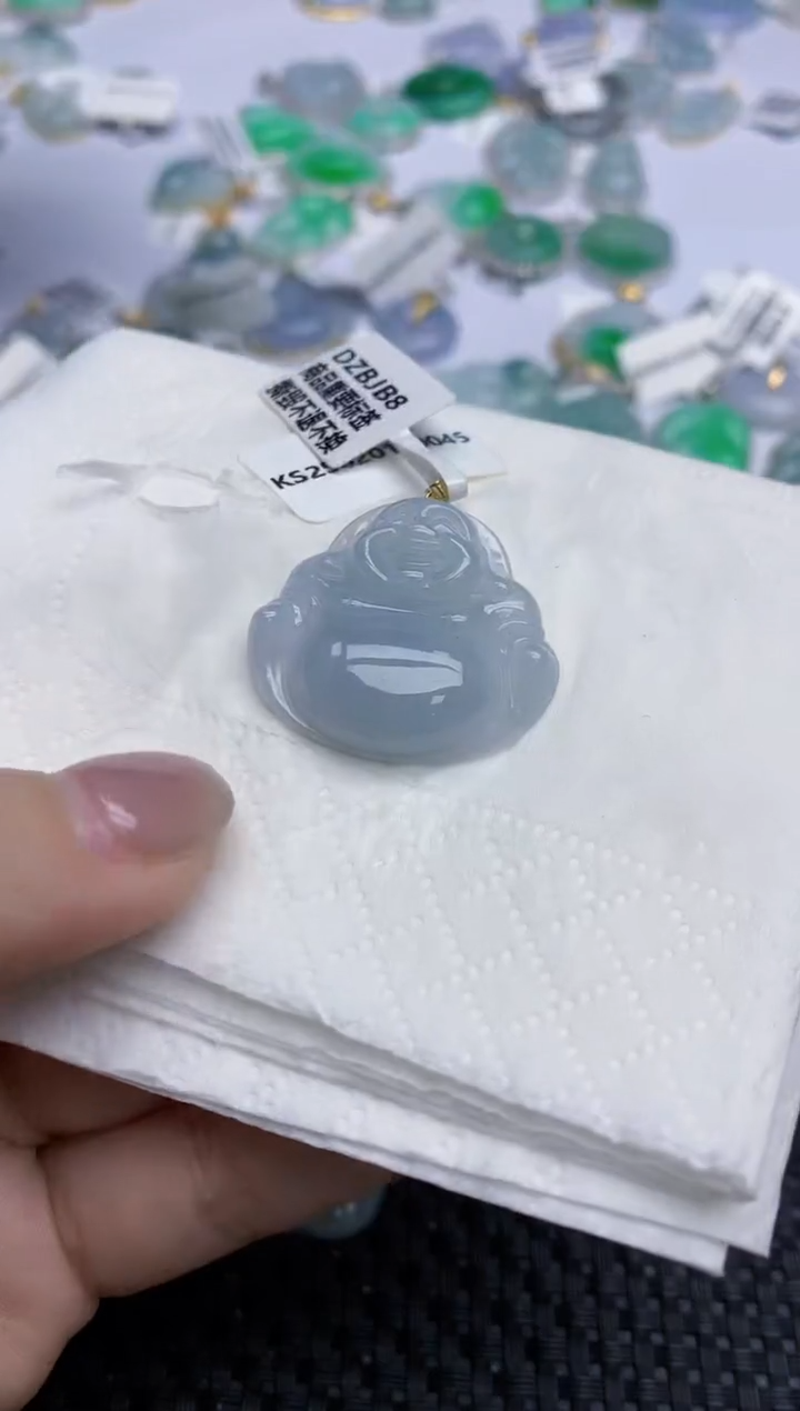 【闪购商品】翡翠颈饰18K金镶嵌天然翡翠A货