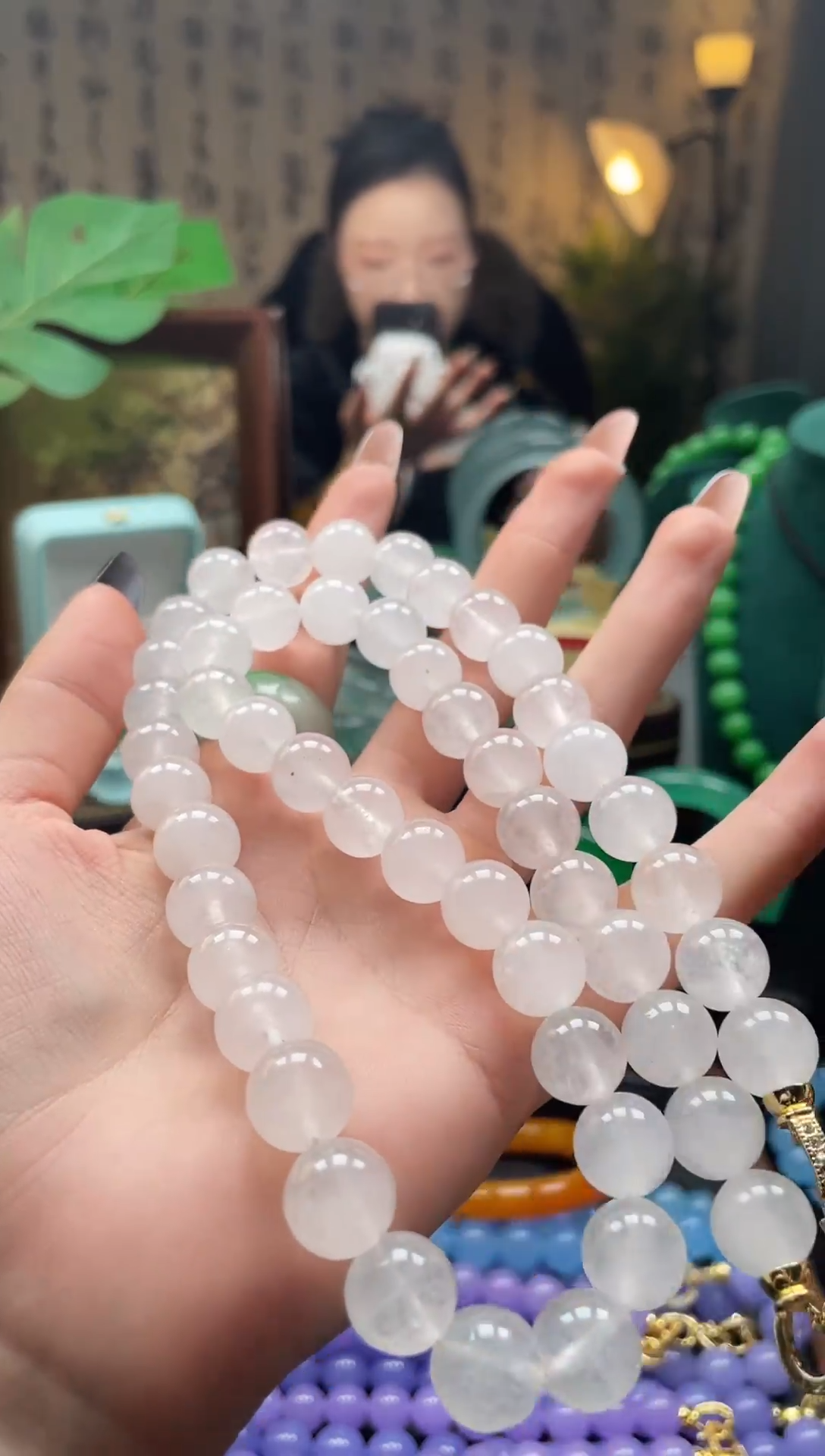 同***下静宝石英岩手镯ZC004