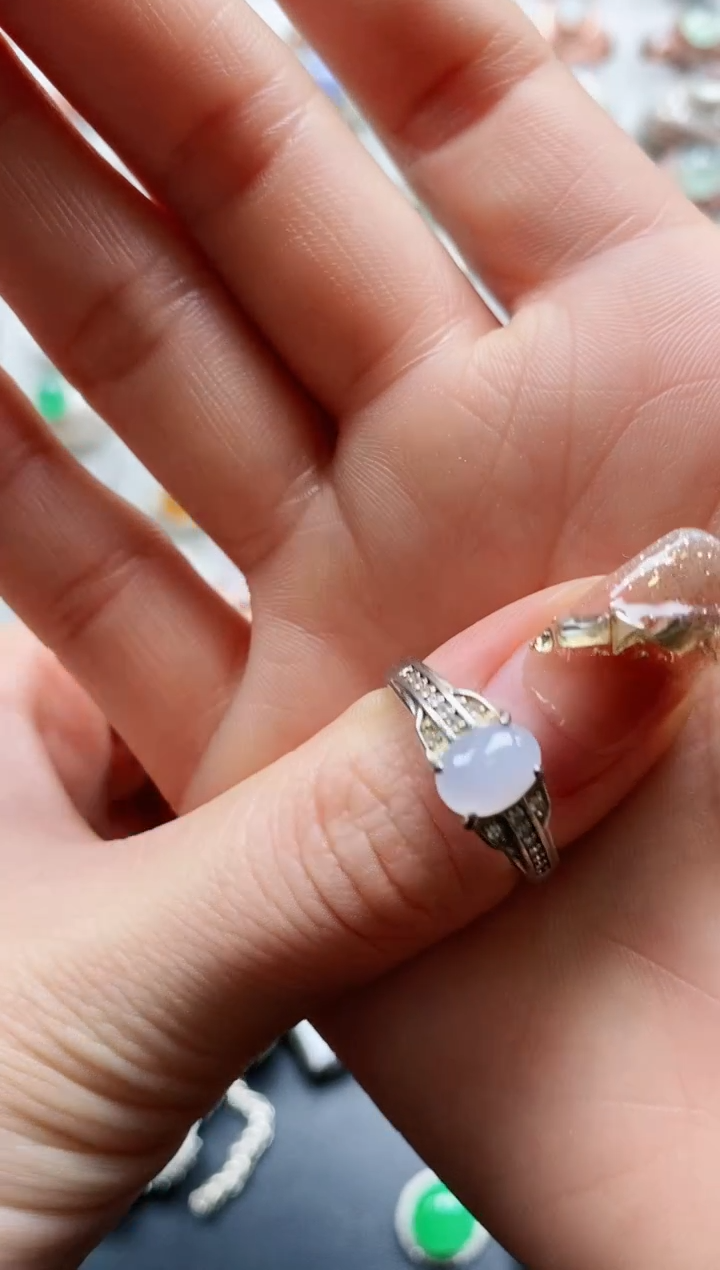 【闪购商品】翡翠戒指银S925镶嵌天然翡翠女戒专场