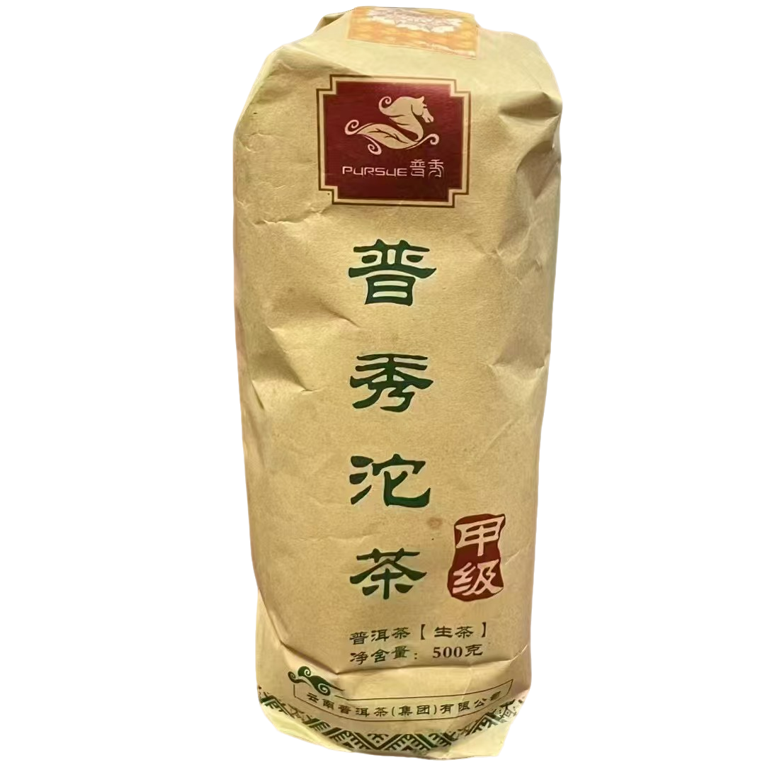 普秀茶厂2007年普秀甲级沱茶500克普洱生茶 云南普洱茶