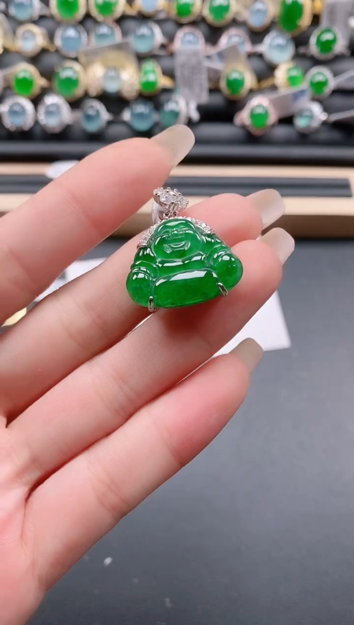 银S925镶嵌戒指翡翠111111